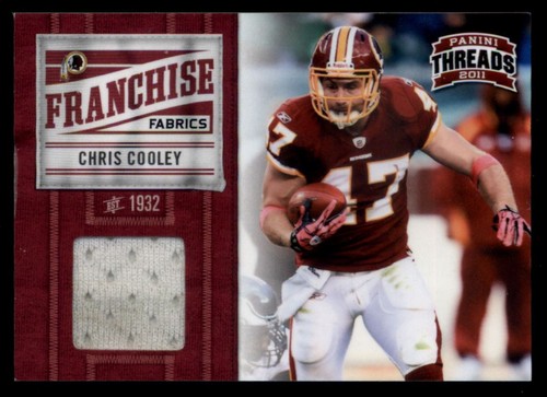 2011 Panini Fäden Franchise Stoffe Chris Cooley 247/299 Washington Redskins