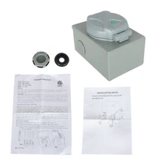 Generator Power Inlet box 30 AMP NEMA L14-30P WEATHERPROOF FLIP COVER