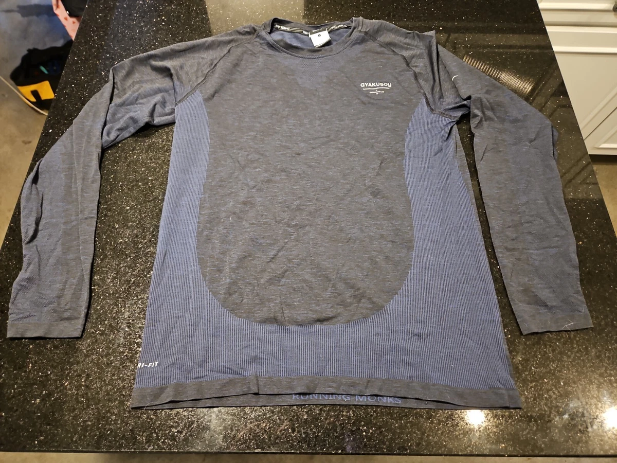Nike GYAKUSOU Navy long sleeve Tee sz Large excellent condition eBay