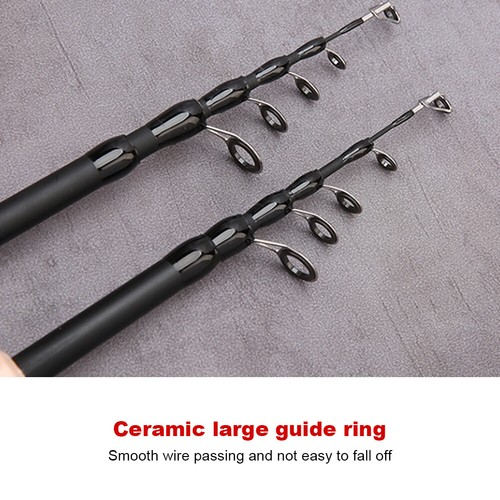 Canne à pêche télescopique Baitcasting pour truite carpe (poignée de pistolet de - Photo 5/12