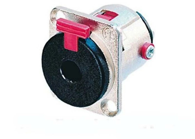 NEUTRIK NJ3FP6C 1/4'' Female TS or TRS Locking Panel Mount - NICKEL