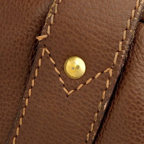 70's vintage Gucci Travel Trunk Bag Leather Brown 42x71x21cm pre-owned - Picture 8 of 10