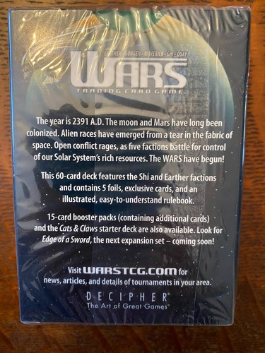 Decifratore 2005 Wars CCG Overlords Starter Deck TCG Nowhere To Hide -- Sigillato nuovo! - Foto 2 di 5