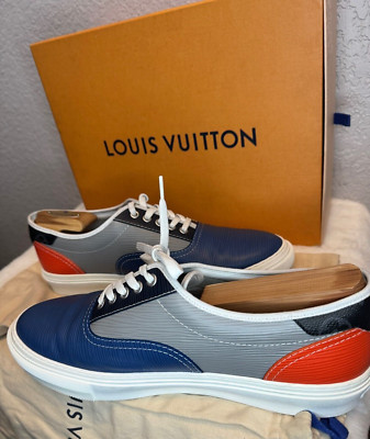 Louis Vuitton Epi Monogram Eclipse Trocadero Mens Shoes Sneaker LV 9.5 USA 10.5
