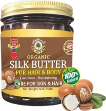 ORGANIC SILK BUTTER- CARE FOR HAIR, SKIN & BODY  Al Riyan 100% Natural