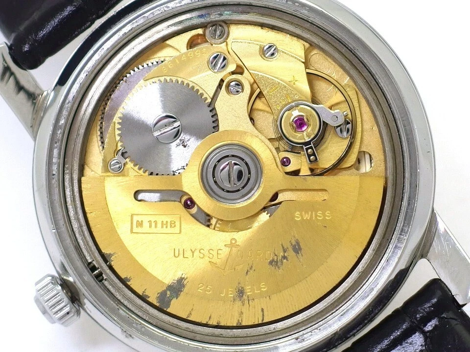 Ulysse Nardin 10931 1 Cal.N11HB 25 joyas cuerda automática revisada años 70 Foto 4 de 4