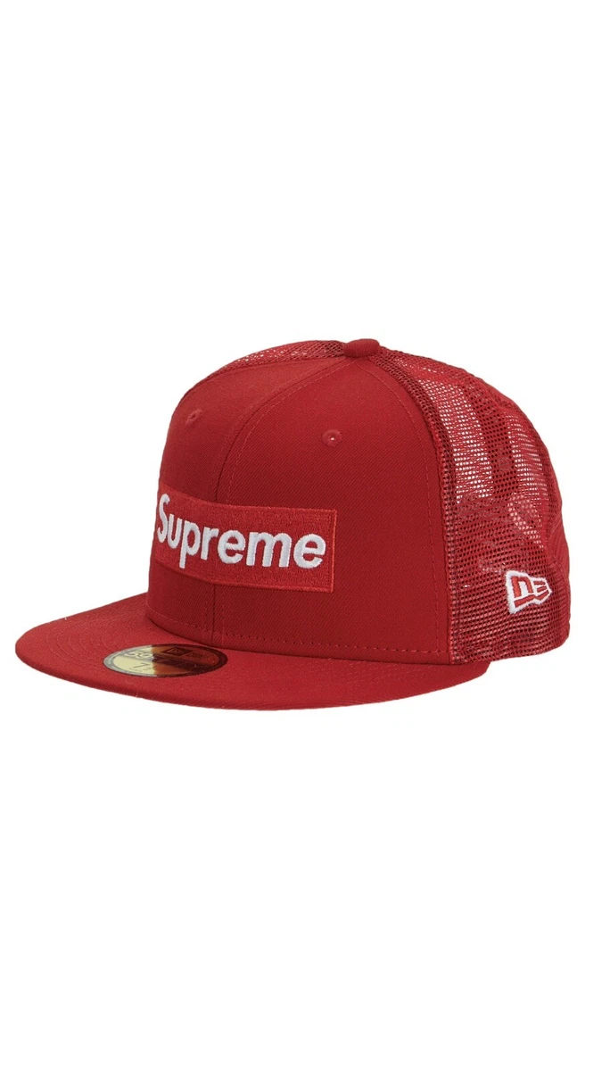 🔥Supreme Box Logo Mesh Back New Era Red 7 & 1/4(In Hand)🔥