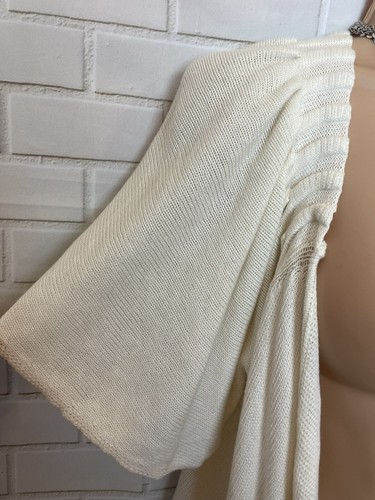 MONSOON M/12 Vgc Ivory SILK Mix Short Sleeve Bolero/Shrug/Cover Up - Picture 7 of 11
