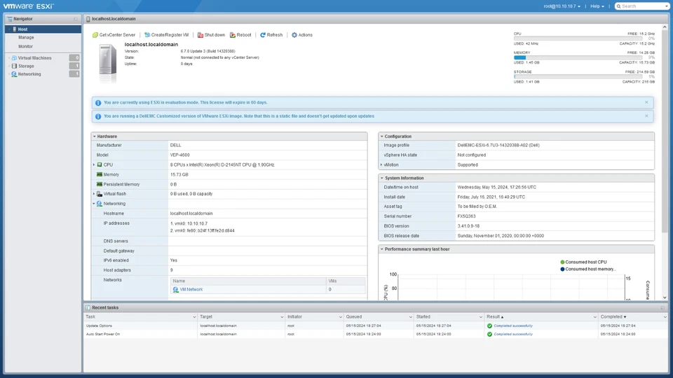 NEW Dell EMC VEP4600 Virtual Edge Platform 4600 8-Core 16GB RAM 1U VNF Device - Image 3 of 4