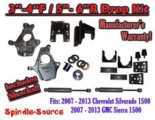 3/5 - 4/6 Adjustable DROP KIT + SHOCKS FOR 07...