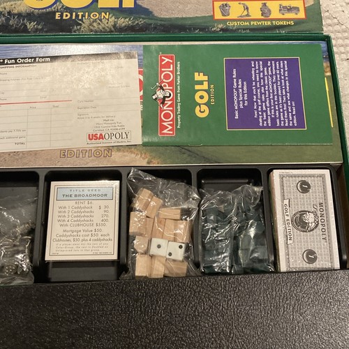 Vintage Monopoly Golf Edition Complete Parker Brothers 1998 Board Game Sports - Picture 3 of 10