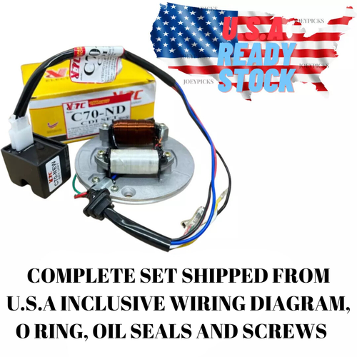 CDI Ignition Coil Kit For Honda ATC70, CT70, Z50, Dax & More – Complete Electronic Ignition Set