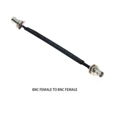 Window Door Pass Through Feed BNC Female TO Female Nut Connector RF Flat Cable