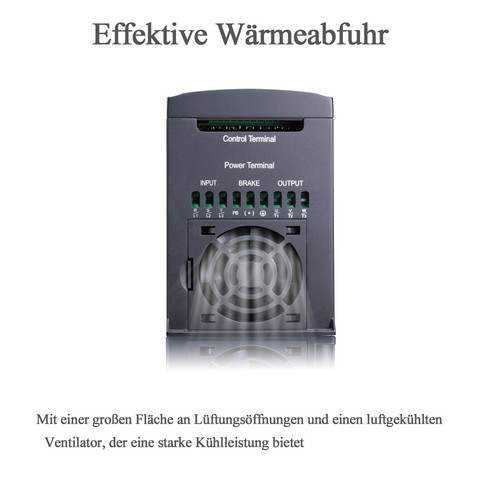 EDECOA 2.2KW VFD 380V 3PH Motore Variatore Frequenza Inverter Trifase a Trifase - Bild 3 von 7