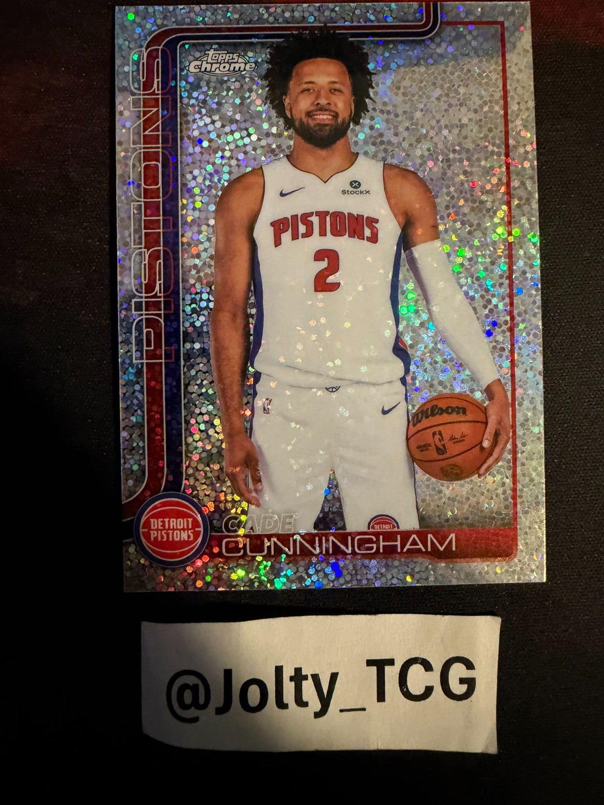 2025-26 Topps Chrome Update Cade Cunningham #6 Image Variation Speckle SP