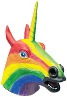 Regenbogen Einhorn Erwachsenen KostüM Maske