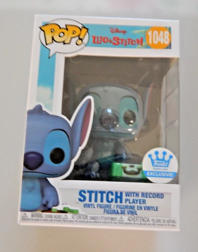 Funko Pop! Disney  Lilo & Stitch, Stitch  with Record Player #1048 (w/Protector)