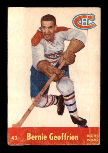 Bernie Geoffrion #43 1955 Parkhurst card