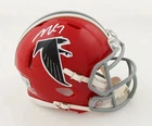 Michael Vick  Autographed Falcons Throwback Speed Mini Helmet (Beckett)