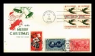 US COVER CHRISTMAS ANGEL WEATHERVANE FDC COMBO HOUSE OF FARNAM CACHET
