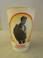 1977 Happy Days Fonzie "Sit On It" Burger King 5" Plastic Cup Vintage