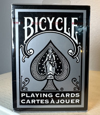 Bicycle Black Silver Poker Playing Cards Deck 1128, 2009 Ohio, SEALED READ