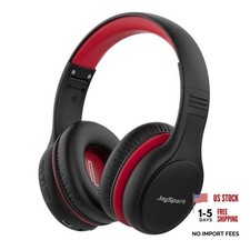 Kids Bluetooth Headphones, 60 Hours Playtime, Bluetooth 5.4 Kids Black Red