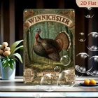 Vintage Winchester Turkey Hunting Tin Metal Signs Home Décor 8x12