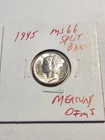 1945 UNC+++ FULL SPLIT BANDS MERCURY DIME RARE