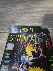 Syndicate (Atari Jaguar, 1995) Game And Damaged Box Only [Tested & Working]