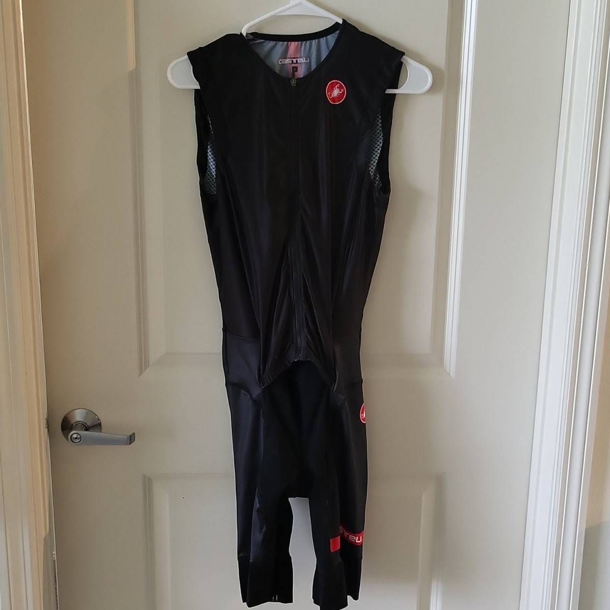 Castelli Rosso Corsa Men's Sleeveless Triathlon Suit Full Zip