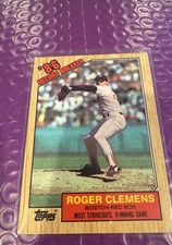 1987 Topps - Record Breaker Roger Clemens #1 Boston Red Sox