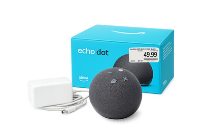 Amazon Echo Dot (4th Gen) Alexa Smart Speaker Charcoal NEW Open Box B7W64E