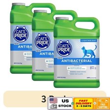 Antibacterial Scented Clumping Cat Litter 3 Pack 12lb Jug Odor Control No Mess