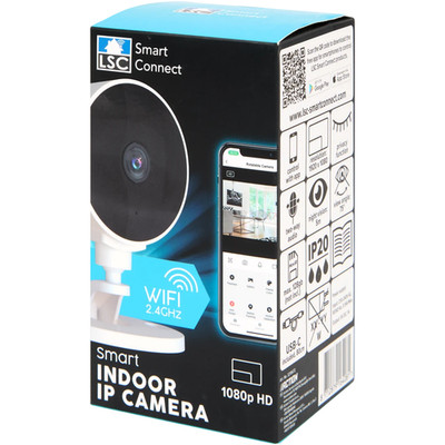 LSC Smart Connect IP-Kamera Innenbereich Überwachungskamera 1080p HD 2.4GHz Wifi