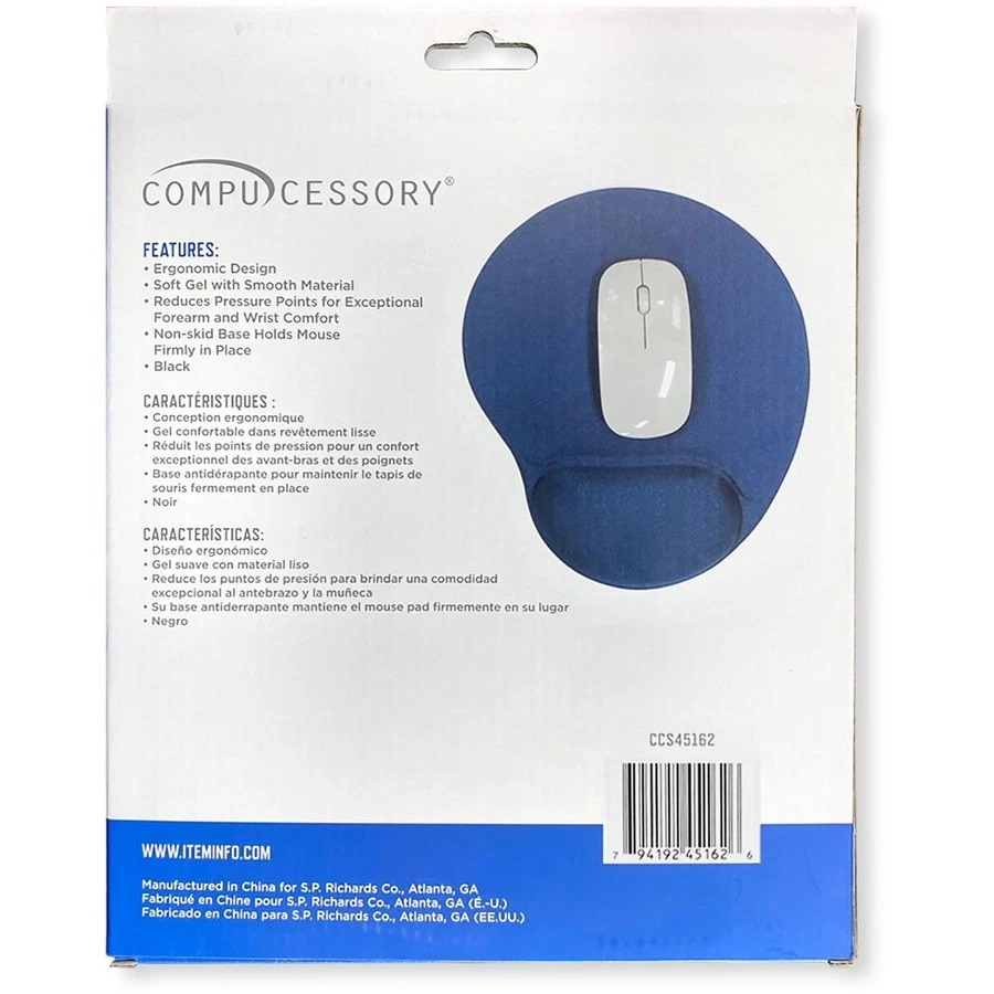Compucessory Gel Mouse Pad - Blue (CCS45162) - Image 3 of 4