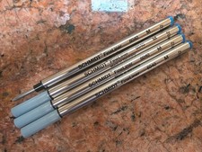 Schmidt 6040 Fineliner Blue Medium Felt Tip Pen Refills 4 Pack