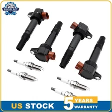 4 Ignition Coil Pack UF634 and Spark Plugs For 2010-2013 Suzuki Kizashi 2.4L l4