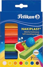 Pelikan Plastes Nakiplast 7 kolorów Różne Plasteczki dziecięce Miękkie plasteczki 125g