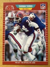 1989 Pro Set - Thurman Thomas, #32 - Buffalo Bills Mint Condition