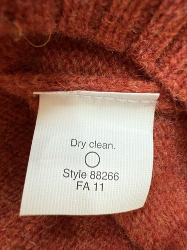 J. Crew Sweater Crewneck 100% Lambs Wool Men’s Size Large Red Rust Pullover Knit - Picture 4 of 6