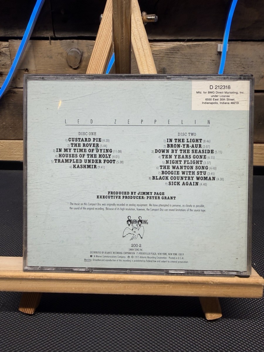 Led Zeppelin Physical Graffiti CD - 2-Disc Set - BMG Direct D