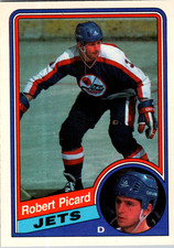 1984-85 O-Pee-Chee OPC Set Break #345 Robert Picard - Winnipeg Jets