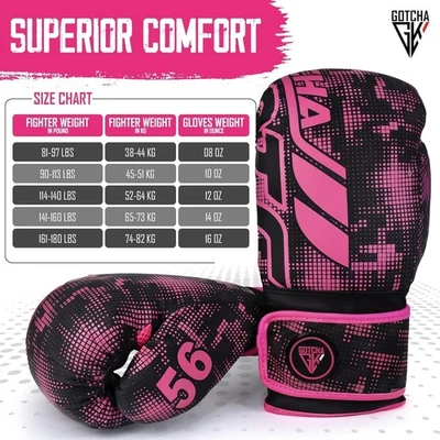 GOTCHAKART Boxhandschuhe 8oz 10oz 12oz 14oz 16oz Muay Thai Sparring Handschuhe Paar MMA Handschuhe