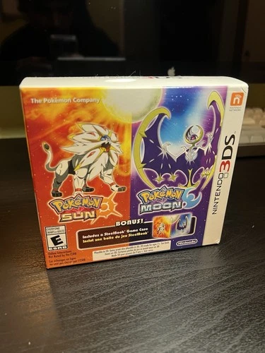 Pokémon Sun And Moon Steelbook Limited Edition Double Pack Nintendo 3DS