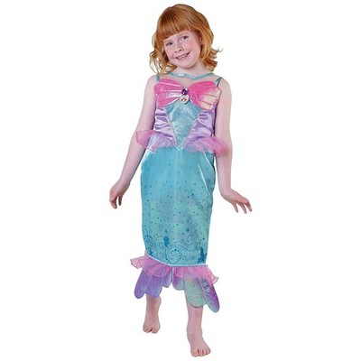 Original Disney Ariel Royale Kinder Kostüm / Karneval Meerjungfrau Mädchen Kleid