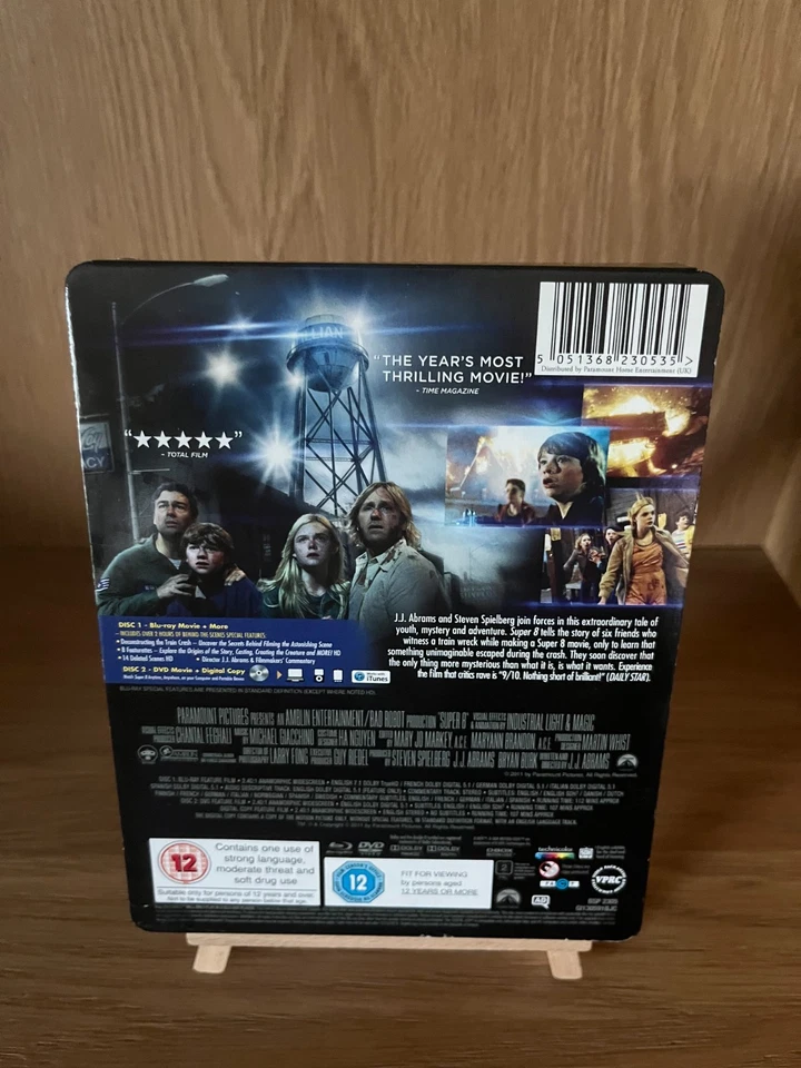 SUPER 8 (2011) HMV Exclusive Limited Edition Blu-ray UK Steelbook. OOP - Image 3 of 4