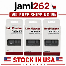 3 Pack 893MAX 3 Button LiftMaster Visor Remote Control Garage Door Opener