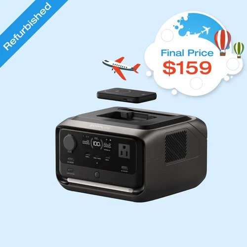 EcoFlow River 3 Plus 286Wh Wireless Boost Combo & 5000mAh RAPID Power Bank