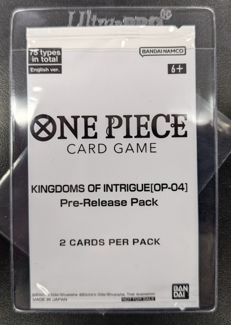 Kingdoms of Intrigue Pre-Release Pack One Piece Promo Card Sealed